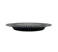 Fdit Placa Redonda Grande para Parrilla de Barbacoa, Sartén Antiadherente con Rejillas de Drenaje de Grasa y Depósito de Agua para Cocinar en Estufa Portátil en Interiores y Exteriores (Como se