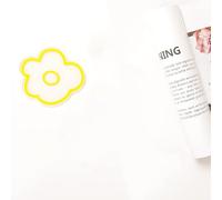 Fdit Posavasos de Acrílico Transparente con Diseño de Flores, Aislamiento Térmico Antideslizante, Sala de Estar, 1 Pieza (Yellow)