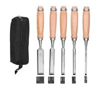 Fdit Práctico cincel de tallado negro, dispositivo de protección para procesamiento de madera, kit para carpintero, 5 piezas para entusiastas de la carpintería
