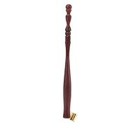 Fdit Soporte de punta de bolígrafo vintage, soporte de punta de mango de bolígrafo de inmersión de madera de caligrafía inglesa con brida de metal extraíble, suministros de bolígrafos de