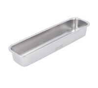 Fdit Soporte para Palillos de Acero Inoxidable 304, Caja de Drenaje para Palillos, Caja de Almacenamiento con Orificios de Ventilación para, Cucharas, Tenedores, Organizador