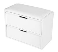 Fdit Taburete para Zapatos de Entrada, Cojín Suave, Elegante Gabinete de Almacenamiento para Pasillo, Uso Doméstico, 1 Unidad