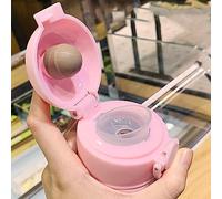Fdit Taza Aislada Al Vacío con Diseño de Bloqueo de Seguridad, Termo Portátil de Acero Inoxidable Duradero para Uso en Exteriores, Viajes y Coche, 500g (300ML)