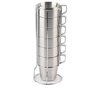 Fdit Taza de Agua de Acero Inoxidable, Juego de Tazas con Aislamiento
