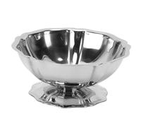 Fdit Taza de Postre de Acero Inoxidable 304 de 10,5 Cm, Cuenco de Pudín de Helado Retro