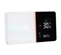 Fdit Termostato WiFi Programable con Control por Voz y Detección de PM2.5 | CA 95-240 V, Panel de PC ABS, Precisión de 0,5 ℃, para Caldera de Gas, Compatible con Google Home