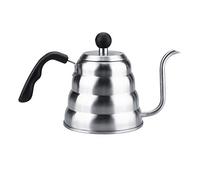 Fdit Tetera de café de 1,2 L, Tetera con Cuello de Cisne, de Acero Inoxidable con Ergonómico para café en Casa, té,
