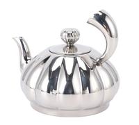 Fdit Tetera de Calabaza de Acero Inoxidable, 300ml, con Pulido Espejo y Pico Aerodinámico para Café, Leche y Bebidas Calientes