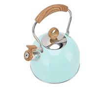 Fdit Tetera para Estufa, Tetera con Silbido, de Acero Inoxidable de 2,5 L con Ergonómico de Tacto Frío y Base de Calentamiento Rápido para Estufa, Cocina, Uso Doméstico