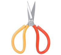 Fdit Tijeras Antioxidantes de Acero de Aleación, Tijeras Multiusos para Costura Artesanal de Cuero y Tela con Ergonómico de TPU para Corte a Mano Izquierda y Derecha (2# / 190mm)