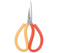 Fdit Tijeras Antioxidantes de Acero de Aleación, Tijeras Multiusos para Costura Artesanal de Cuero y Tela con Ergonómico de TPU para Corte a Mano Izquierda y Derecha (3# / 175 mm)