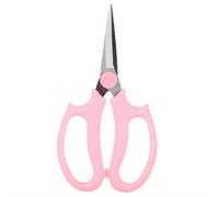 Fdit Tijeras para Flores SK5 de Acero, Tijeras de Podar Ergonómicas (PINK)