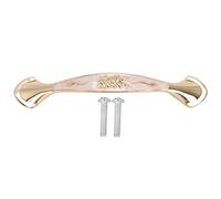 Fdit Tiradores de Metal Retro Tiradores de Gabinete Vintage de Cajones Antiguos Paquete de 10 Aleación de Zinc con Orificio Central de 96 Mm con Patrón 3D para Cocina, Baño,