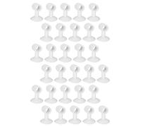 Fdit Tope de Puerta de Silicona de 30 Piezas, Almohadilla Silenciosa Suave para Decoración y Protección del Hogar, 1,8x1,4 Pulgadas