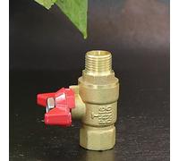 Fdit Válvula de Bola de Cierre de Latón con en T, Fácil Operación para Uso Doméstico e Industrial, 4x3 Cm (Hembra Macho Roscado)