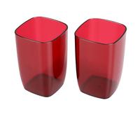 Fdit Vasos de Plástico para Cepillos de Dientes, Vaso Ligero e Inastillable para Enjuague Bucal, de 501 a 600ml, para Uso en Viajes, Dormitorios, Baños, Hogar, 2 uds. (501-600ml)
