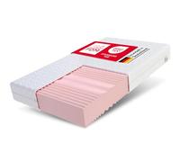 FDM Colchón de 100 x 200 cm, dureza H3, H4, Altura de 24 cm, colchón de Espuma fría de Doble Cara, colchón de Espuma HR, 7 Zonas de Confort, con Funda hipoalergénica Lavable prémium, Oeko-Tex Comfort
