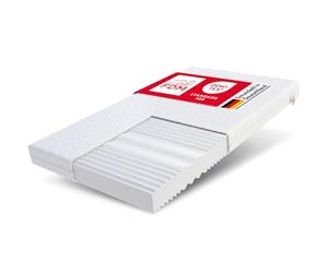 FDM Colchón de 140 x 200 cm, dureza H3, H4, altura de 12 cm, colchón de espuma fría, colchón enrollable de doble cara, espuma HR, 7 zonas de confort, con funda hipoalergénica lavable de calidad