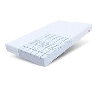 FDM Colchón Pearl 100x200 de Espuma HR de Alta Resistencia 7 Zonas diferenciadas Altura 16 cm Rigidez H3 H4 (rígido Medio) Corte en Forma de Rejilla Funda extraíble Lavable