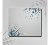 Feel Your Bath Espejo de Baño Rectangular 90x80 cm con Luz LED Regulable, Antivaho, Interruptor Táctil, Apagado Automático, Sin Marco, Fácil Instalación, Diseño Moderno para Baños Actuales y Elegantes