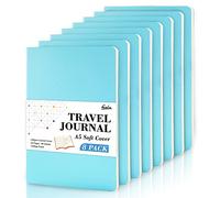 feela Paquete de 8 cuadernos de tapa suave A5 con rayas universitarias para el trabajo, diario de viaje forrado para mujeres y hombres, bloc de notas, suministros escolares, libros de escritura de