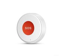 Feeshoppher Botón de alarma WiFi SOS Interruptor inteligente para seguridad del hogar con conexión inalámbrica de 2.4 GHz, batería de litio recargable, batería de larga duración, IPX4, resistente al