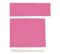 Feeshoppher Fundas para sillas de director, fundas de lona con varillas para jardín, picnic, playa, sillas plegables, tela lavable, 48 x 38 cm, asiento de 52 x 16 cm, respaldo (rosa)