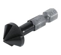 FEIN Avellanador cónico de 90° VARIO de 25,0 mm (M12), alta resistencia del material, para aceros no aleados y aleados hasta 900 N/mm², aluminio, latón