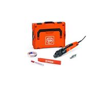 Fein BSS 2.0 E SET - Tijeras ranuradas (tijeras de hasta 2 mm, para mecanizado de acero inoxidable, tubos enrollables, perfiles, chapas, incluye cuchillos) n.º 72303362000