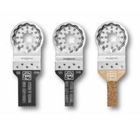 FEIN Combo Starlock MINI CUT|3 accesorios, ideales para escotaduras pequeñas y trabajos en espacios estrechos, Adecuados para todas las FEIN MultiTools, alojamiento Starlock, 100% Calidad