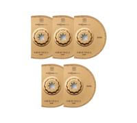FEIN Disco de metal duro segmentado HM, Set 5 discos Ø90 mm, Ancho de corte aprox. 1,2 mm., Alojamiento SLP, deal para trabajar en esquinas y en bordes sin que se solape