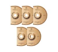 FEIN Disco de metal duro segmentado HM, Set 5 discos Ø90 mm, Ancho de corte aprox. 2,2 mm., Alojamiento SLP, deal para trabajar en esquinas y en bordes sin que se solape