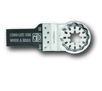 FEIN E-Cut Long Life, Set de 5 hojas de sierra, 65x50 mm, Alojamiento Starlock SL, Bimetal dentado de madera trabado para todos los materiales derivados de la madera, placa de cartón-yeso y plástico