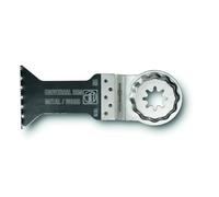 FEIN E-Cut Universal Set 3 hojas de sierra, Ancho 44 mm, Longitud 55 mm, Alojamiento SLP, Bimetal con dentado universal ondulado. Amplio espectro de aplicación