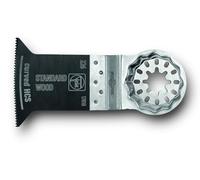 FEIN hoja de sierra E-Cut C HCS estándar Curved, Set 5 hojas, Ancho 35 mm, Longitud 50 mm, Attacco Starlock, Dentado trabado, Geometría de corte curvada