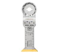 FEIN Hoja de sierra E-Cut Long-Life bimetálica con una larga vida útil, hoja de sierra para cortes profundos,10 Unid.,Ancho 42 mm, Longitud 78 mm, Alojamiento StarlockMax, con revestimiento de titanio