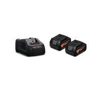 Fein Set de inicio de baterías GBA 18 V 5.0 Ah AS – 2 baterías de iones de litio + cargador rápido