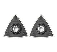 Fein Plato de fieltro para pulir triangular 80 mm Starlock con placa de plástico - 2 unidades