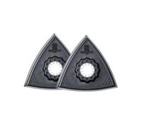 Fein Set de platos para lijar triangular SL, sin perforar, pieza adhesiva Strap, Paq. 2 unid., 80 mm