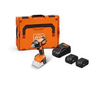 FEIN SET Llave de impacto a batería, ASCD18-300W2 AS 18V, Hasta máx. 290 Nm con motor sin escobillas y ajuste del par en 6 niveles. Atornillados métricos hasta M18, 2 baterías 18V 5Ah y cargador