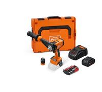 FEIN Taladro atornillador a batería ASCM 18-4 QM AS Universal-lean-top Set, con juego de brocas de 8 pieza, una batería recargable (GBA 18 V 5,0 Ah AS) y un cargador rápido (GAL 1880 CV AS).