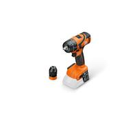 FEIN Taladro atornillador percutor a batería, ASB 18 Q AS, 2 velocidades, Con motor sin escobillas y alojamiento QuickIN, para perforar hasta 13 mm, sin batería y cargador
