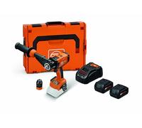 FEIN Taladro atornillador percutor ASCM 18 QMP AS Set 5AH, 4 vel., motor sin escobillas, Roscar hasta M14 y taladrar con sierra de corona de metal duro hasta 80 mm, 2 baterías 18V 5Ah y cargador