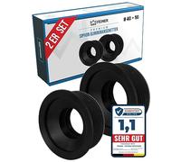 FEINER® Sifón - Manguito de goma 50/40 mm - Diámetro interior 28-32 mm - Conexión DN 40 y 50 HT [Juego de 2 unidades]