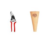 FELCO 14 Tijera de Podar Profesional Compacta Bypass 18 mm para Manos Pequeñas con Funda Reforzada FELCO 912 para Uso Intensivo