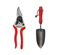 FELCO 14 Tijera de Podar Profesional Compacta Bypass 18 mm para Manos Pequeñas con Piedra de Afilar Diamantada FELCO 903 para Corte Preciso