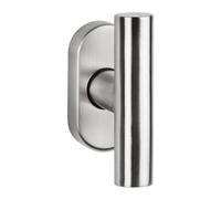 FELGNER Manija de ventana Como en T - Cerradura con bloqueo de bolas de 90 ° | Para baño o dormitorio | Resistente a la corrosión | Níquel mate