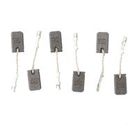 Felicafie 6 pares de cepillos de carbono E64 de 6 x 10 x 17 mm para Bosch GWS12-125S/GWS12-150SE 1200 W amoladora angular con alambre de resorte, pieza de reparación de motor de parada automática