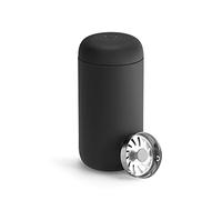 Fellow Carter Move - Taza de viaje de acero inoxidable con aislamiento al vacío para café y té con interior de cerámica y protector contra salpicaduras, color negro mate, taza de 12 onzas