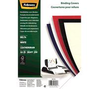 Fellowes Gekleurde Dekbladen Leatherlook FSC A4 - White (25 PCs)